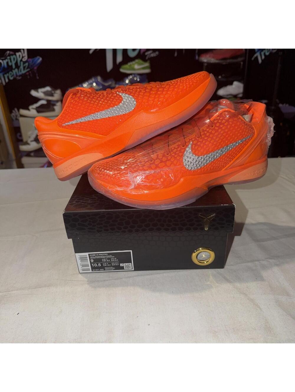 Nike Kobe 6 Protro "TOTAL ORANGE" 2025 - Size 9 - ih1871 800 (15251-1)